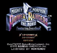 Image n° 7 - screenshots  : Mighty Morphin Power Rangers - The Movie
